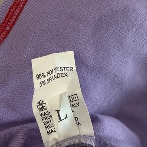 Purple Top with Red Trim